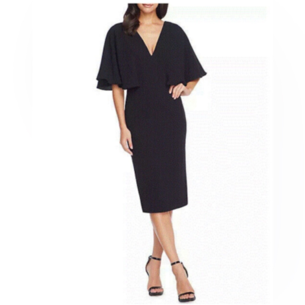 Dress the Population Black Midi Dress